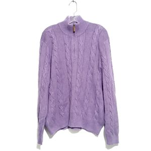 Polo By Ralph Lauren Zip Up Pull Over Sweater L